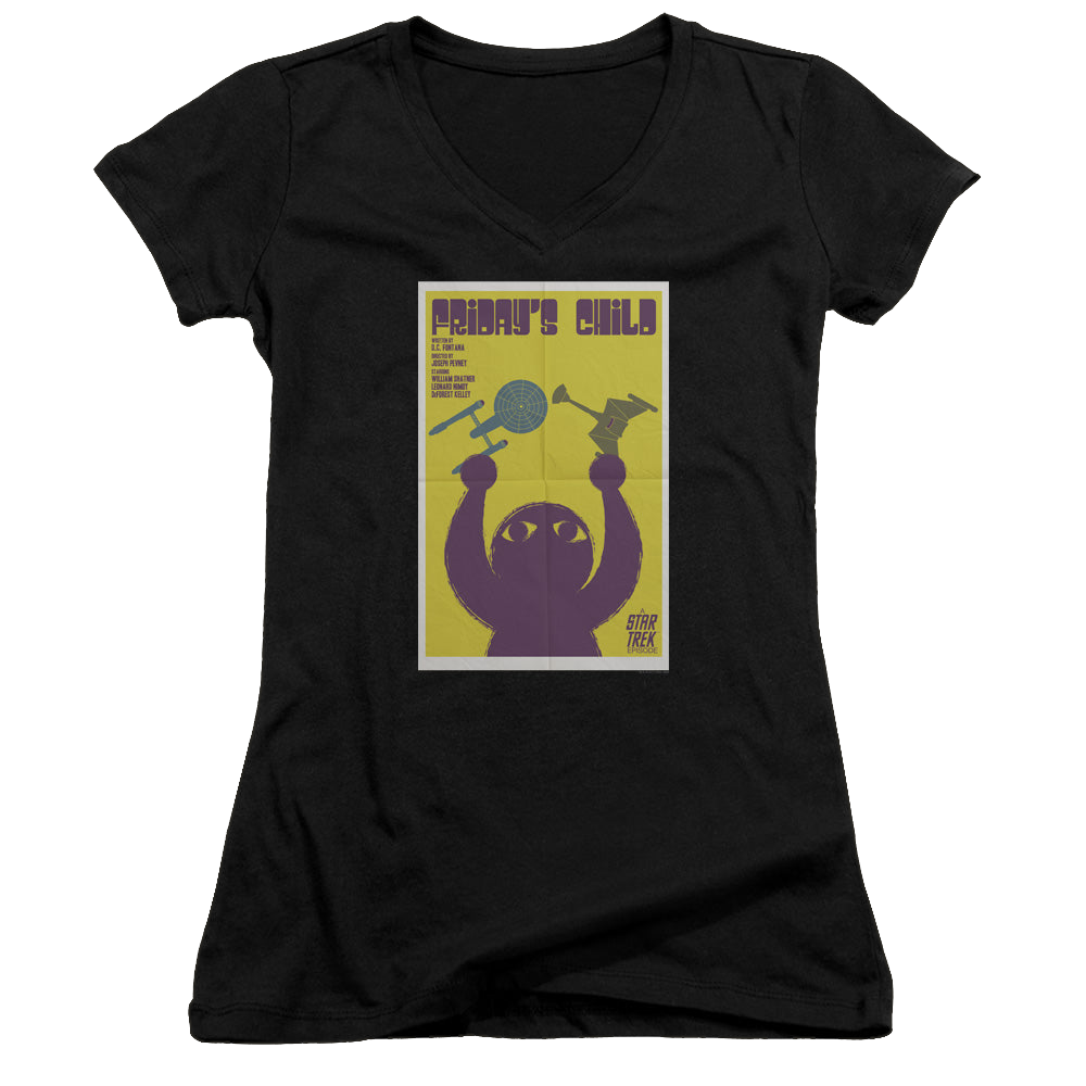 Star Trek The Original Series Tos Episode 40 - Juniors V-Neck T-Shirt Juniors V-Neck T-Shirt Star Trek   