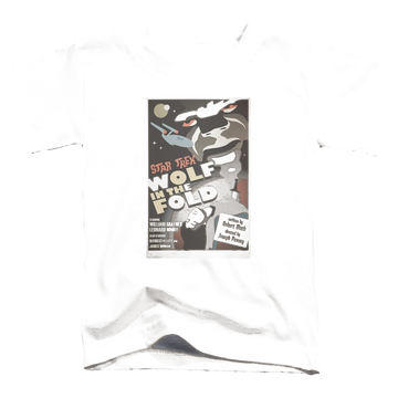 Black toddler t-shirt with Star Trek Tos Episode 43 graphic