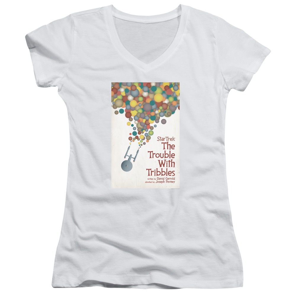 Star Trek The Original Series Tos Episode 44 - Juniors V-Neck T-Shirt Juniors V-Neck T-Shirt Star Trek   