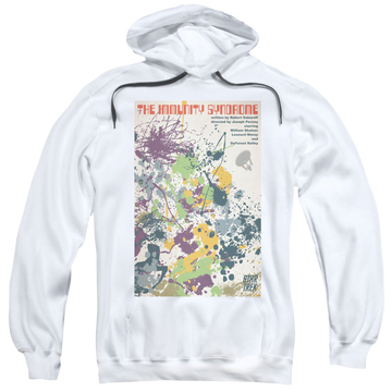 White pullover hoodie with Star Trek The Original Series Tos Episode 47 graphic