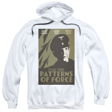 White pullover hoodie with Star Trek The Original Series Tos Episode 50 graphic