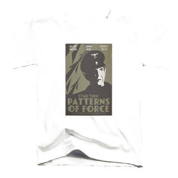 Black toddler t-shirt with Star Trek Tos Episode 50 graphic