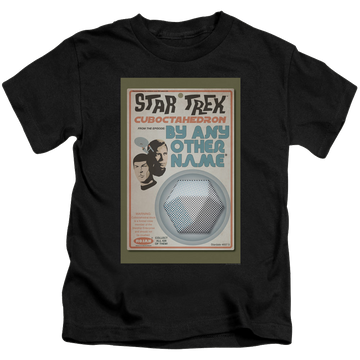 Black kid's t-shirt for ages 4 to 7 with Star Trek The Original Series Tos Episode 51 graphic