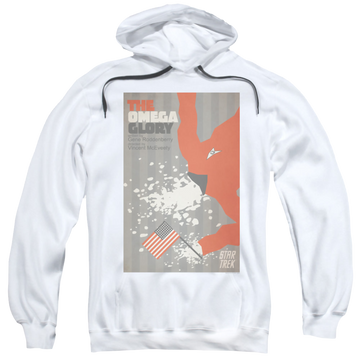 White pullover hoodie with Star Trek The Original Series Tos Episode 52 graphic