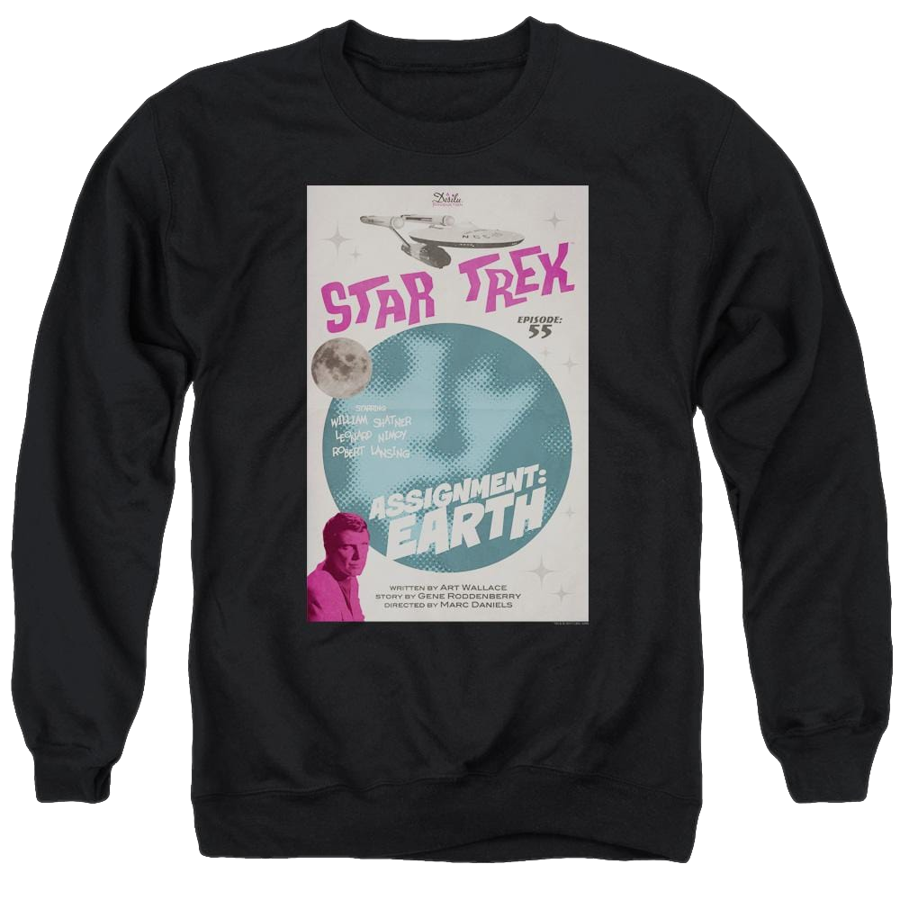 Star Trek Tos Episode 55 Men's Crewneck Sweatshirt Men's Crewneck Sweatshirt Star Trek   
