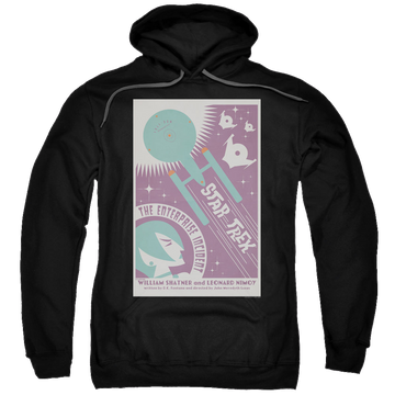 Black pullover hoodie with Star Trek The Original Series Tos Episode 57 graphic