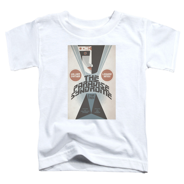 White toddler t-shirt with Star Trek Tos Episode 58 graphic