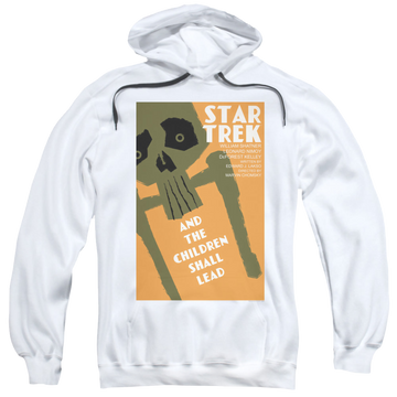 White pullover hoodie with Star Trek The Original Series Tos Episode 59 graphic