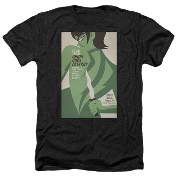 Black men's heather t-shirt with Star Trek Tos Episode 69 graphic