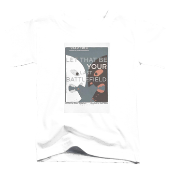 Black toddler t-shirt with Star Trek Tos Episode 70 graphic