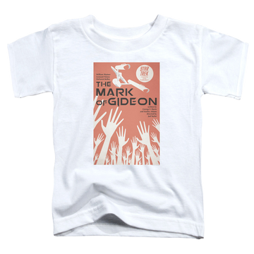 White toddler t-shirt with Star Trek Tos Episode 71 graphic