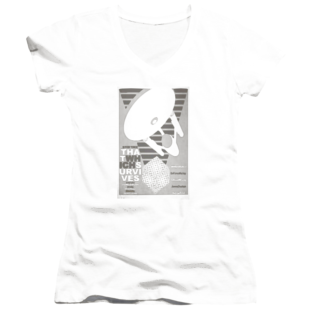 Star Trek Tos Episode 72 Juniors V-Neck T-Shirt Juniors V-Neck T-Shirt Star Trek   