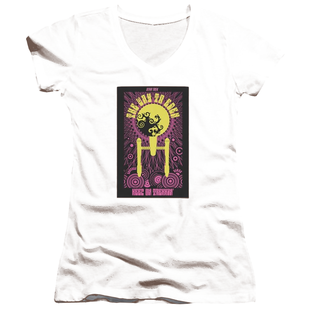 Star Trek Tos Episode 75 Juniors V-Neck T-Shirt Juniors V-Neck T-Shirt Star Trek   