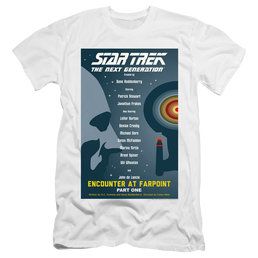 Star Trek The Next Generation Tng Season 1 Episode 1 - Men's Premium Slim Fit T-Shirt Men's Premium Slim Fit T-Shirt Star Trek   