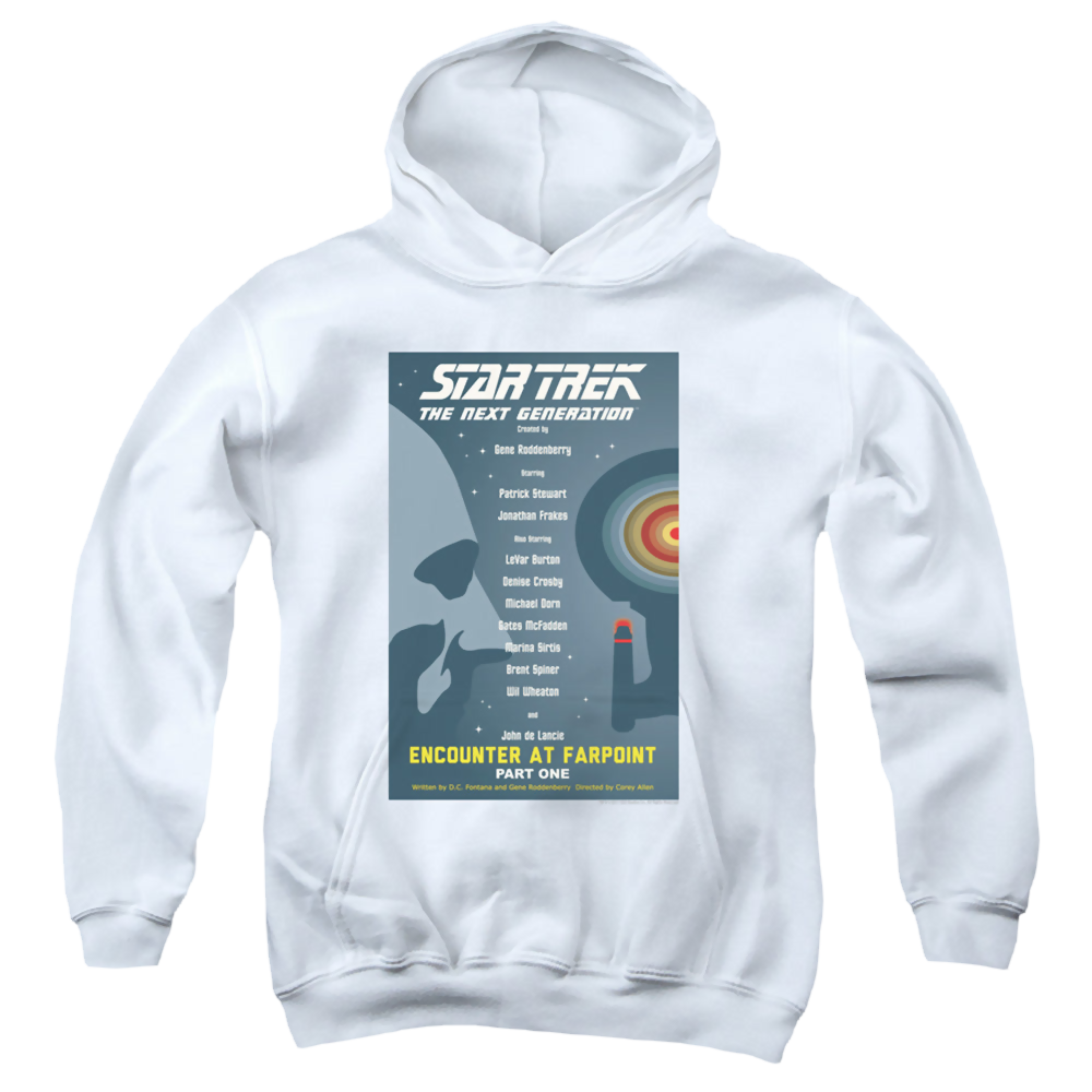 Star Trek The Next Generation Tng Season 1 Episode 1 - Youth Hoodie Youth Hoodie (Ages 8-12) Star Trek   