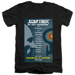 Star Trek The Next Generation Tng Season 1 Episode 1 - Men's V-Neck T-Shirt Men's V-Neck T-Shirt Star Trek   