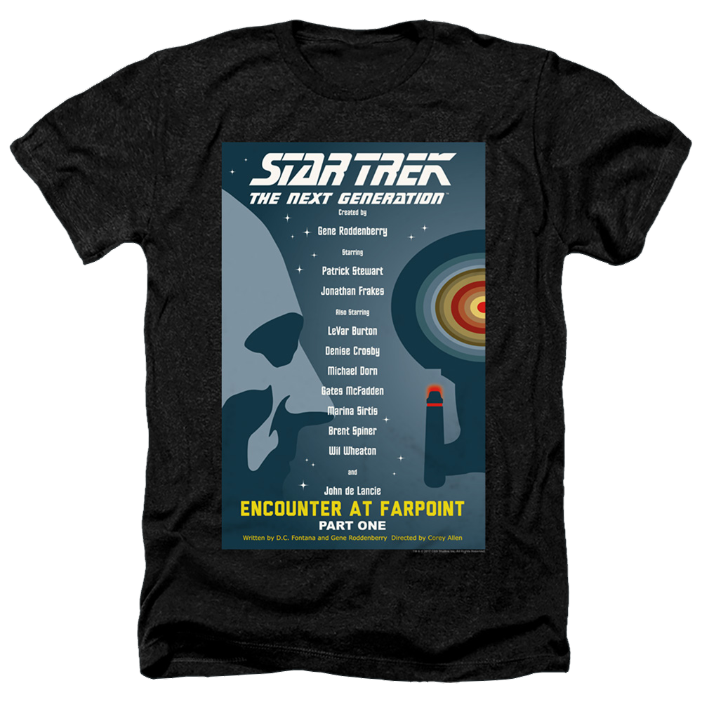 Star Trek The Next Generation Tng Season 1 Episode 1 - Men's Heather T-Shirt Men's Heather T-Shirt Star Trek   