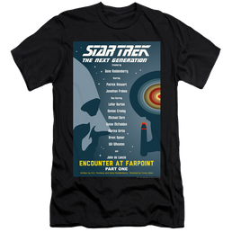 Star Trek The Next Generation Tng Season 1 Episode 1 - Men's Premium Slim Fit T-Shirt Men's Premium Slim Fit T-Shirt Star Trek   