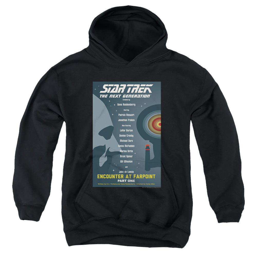Star Trek The Next Generation Tng Season 1 Episode 1 - Youth Hoodie Youth Hoodie (Ages 8-12) Star Trek   
