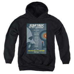 Star Trek The Next Generation Tng Season 1 Episode 1 - Youth Hoodie Youth Hoodie (Ages 8-12) Star Trek   