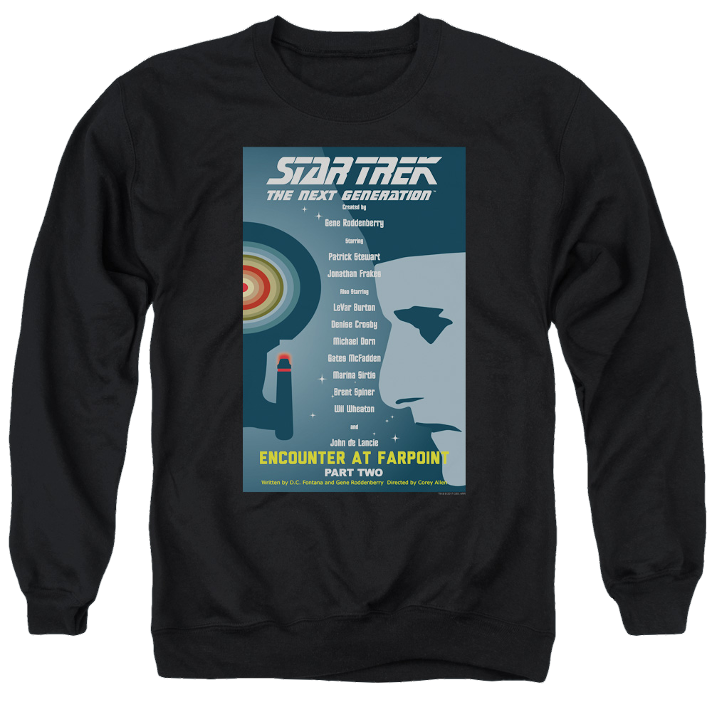 Star Trek The Next Generation Tng S1 Ep2 - Men's Crewneck Sweatshirt Men's Crewneck Sweatshirt Star Trek   