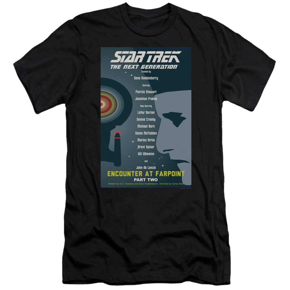 Star Trek The Next Generation Tng Season 1 Episode 2 - Men's Premium Slim Fit T-Shirt Men's Premium Slim Fit T-Shirt Star Trek   