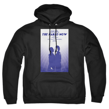 Black pullover hoodie with Star Trek The Next Generation Tng Season 1 Episode 3 graphic