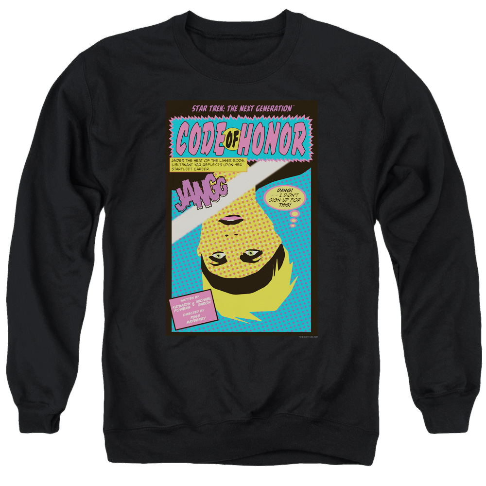 Star Trek The Next Generation Tng S1 Ep4 - Men's Crewneck Sweatshirt Men's Crewneck Sweatshirt Star Trek   