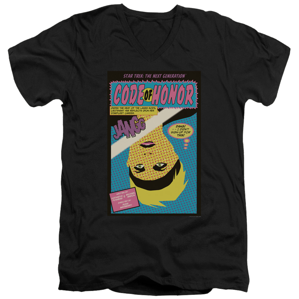 Star Trek The Next Generation Tng Season 1 Episode 4 - Men's V-Neck T-Shirt Men's V-Neck T-Shirt Star Trek   