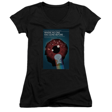 Star Trek The Next Generation Tng Season 1 Episode 6 - Juniors V-Neck T-Shirt Juniors V-Neck T-Shirt Star Trek   