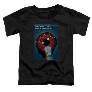 Black toddler t-shirt with Star Trek The Next Generation Tng Season 1 Episode 6 graphic