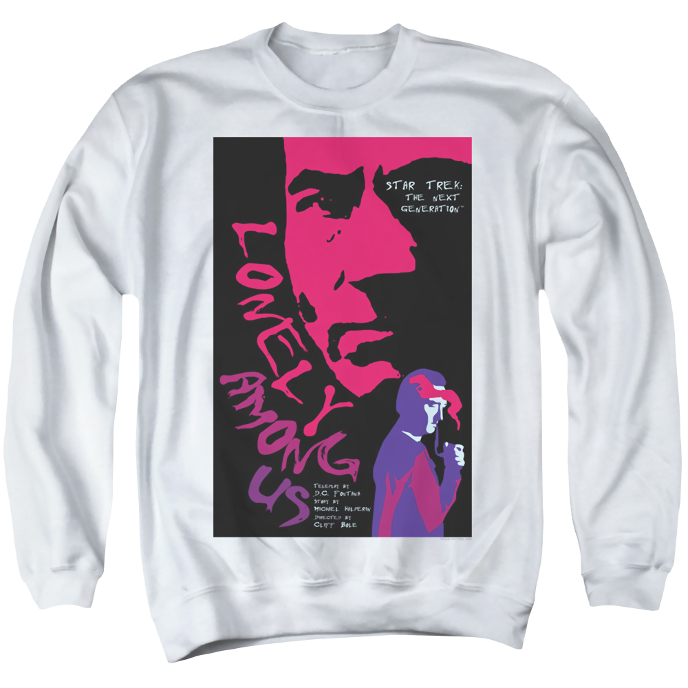 Star Trek The Next Generation Tng S1 Ep7 - Men's Crewneck Sweatshirt Men's Crewneck Sweatshirt Star Trek   