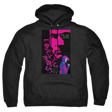 Black pullover hoodie with Star Trek The Next Generation Tng Season 1 Episode 7 graphic