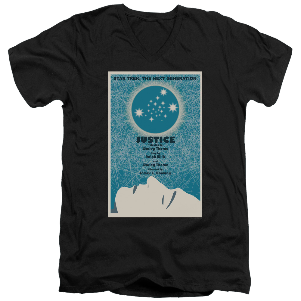 Star Trek The Next Generation Tng Season 1 Episode 8 - Men's V-Neck T-Shirt Men's V-Neck T-Shirt Star Trek   