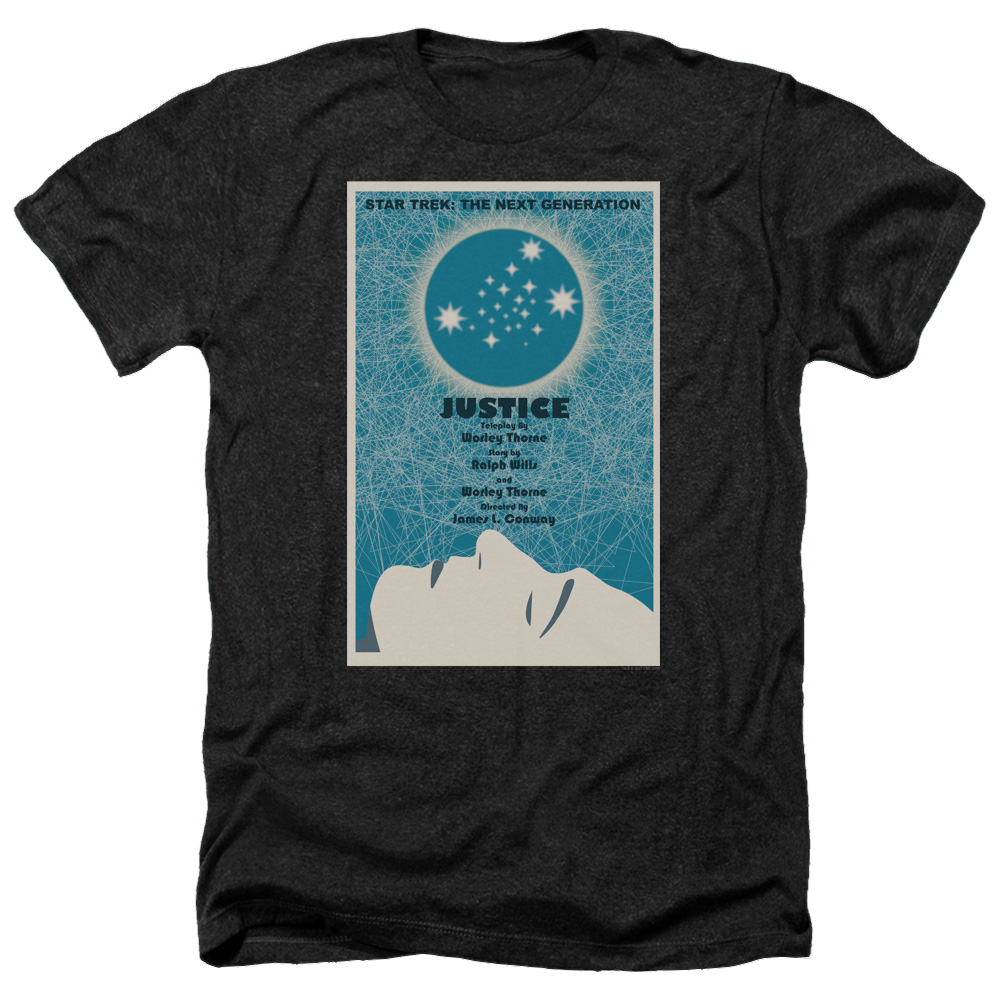 Star Trek The Next Generation Tng Season 1 Episode 8 - Men's Heather T-Shirt Men's Heather T-Shirt Star Trek   