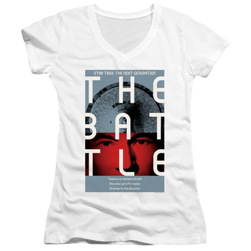 Star Trek The Next Generation Tng Season 1 Episode 9 - Juniors V-Neck T-Shirt Juniors V-Neck T-Shirt Star Trek   