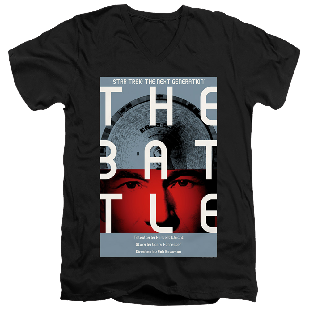 Star Trek The Next Generation Tng Season 1 Episode 9 - Men's V-Neck T-Shirt Men's V-Neck T-Shirt Star Trek   