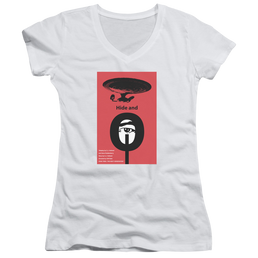 Star Trek The Next Generation Tng Season 1 Episode 10 - Juniors V-Neck T-Shirt Juniors V-Neck T-Shirt Star Trek   