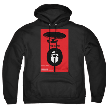Black pullover hoodie with Star Trek The Next Generation Tng Season 1 Episode 10 graphic