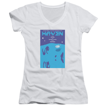 Star Trek The Next Generation Tng Season 1 Episode 11 - Juniors V-Neck T-Shirt Juniors V-Neck T-Shirt Star Trek   