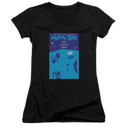 Star Trek The Next Generation Tng Season 1 Episode 11 - Juniors V-Neck T-Shirt Juniors V-Neck T-Shirt Star Trek   