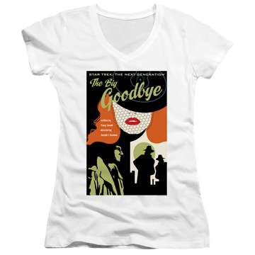 Star Trek The Next Generation Tng Season 1 Episode 12 - Juniors V-Neck T-Shirt Juniors V-Neck T-Shirt Star Trek   