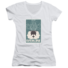 Star Trek The Next Generation Tng Season 1 Episode 13 - Juniors V-Neck T-Shirt Juniors V-Neck T-Shirt Star Trek   