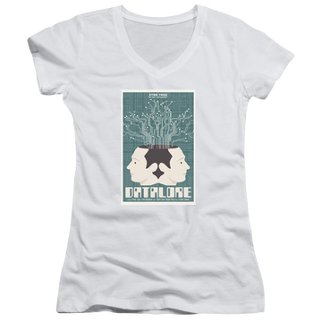Star Trek The Next Generation Tng Season 1 Episode 13 - Juniors V-Neck T-Shirt Juniors V-Neck T-Shirt Star Trek   