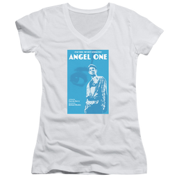 Star Trek The Next Generation Tng Season 1 Episode 14 - Juniors V-Neck T-Shirt Juniors V-Neck T-Shirt Star Trek   