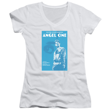 Star Trek The Next Generation Tng Season 1 Episode 14 - Juniors V-Neck T-Shirt Juniors V-Neck T-Shirt Star Trek   