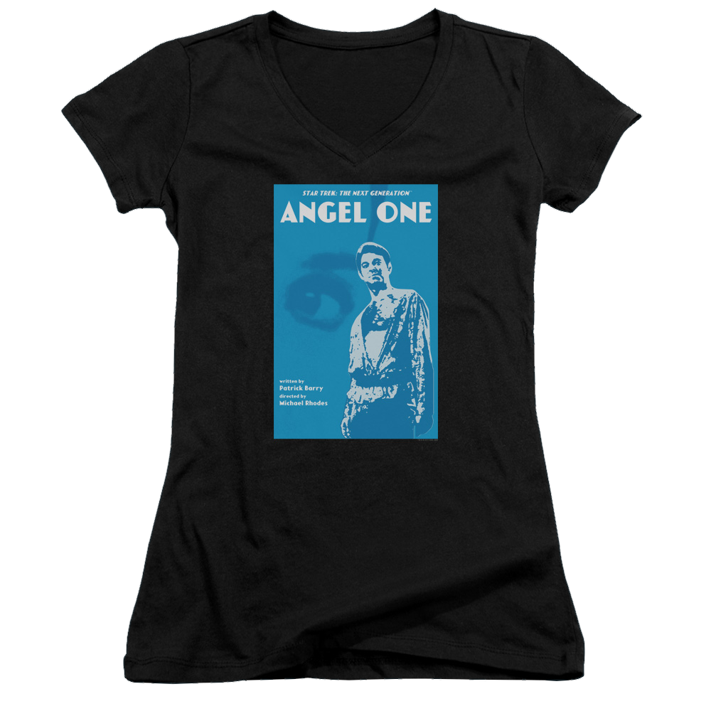Star Trek The Next Generation Tng Season 1 Episode 14 - Juniors V-Neck T-Shirt Juniors V-Neck T-Shirt Star Trek   