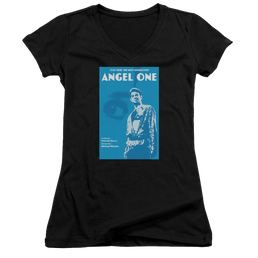 Star Trek The Next Generation Tng Season 1 Episode 14 - Juniors V-Neck T-Shirt Juniors V-Neck T-Shirt Star Trek   