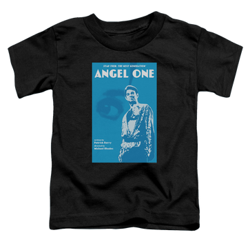 Black toddler t-shirt with Star Trek The Next Generation Tng Season 1 Episode 14 graphic