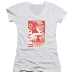 Star Trek The Next Generation Tng Season 1 Episode 15 - Juniors V-Neck T-Shirt Juniors V-Neck T-Shirt Star Trek   